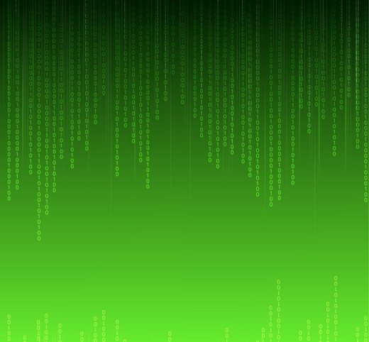 绿色黑客数字背景矢量素材16设计网