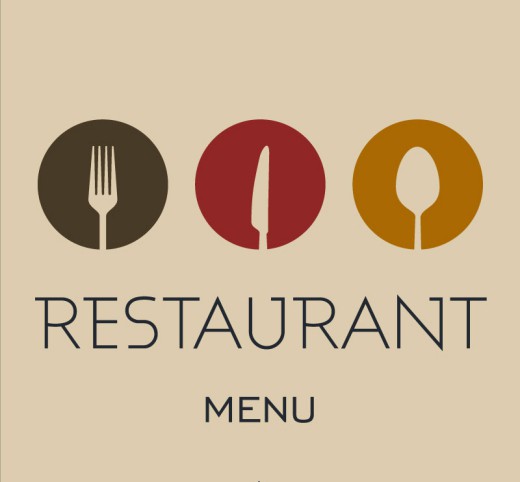 简洁餐厅菜单设计矢量素材普贤居素材网精选