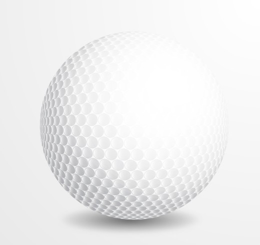 白色高尔夫球矢量素材素材中国网精选