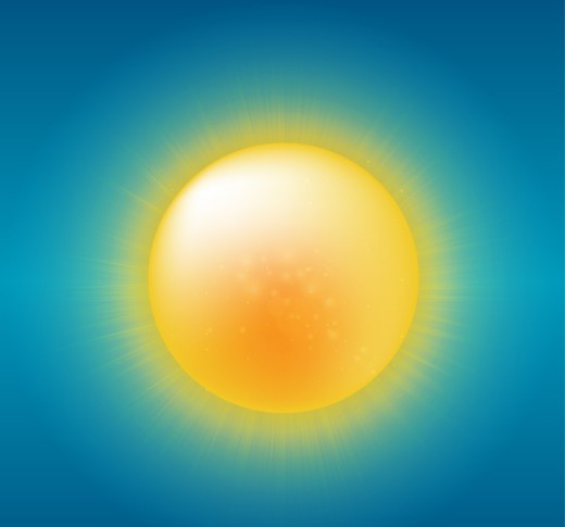 卡通夏日太阳矢量素材16设计网精选