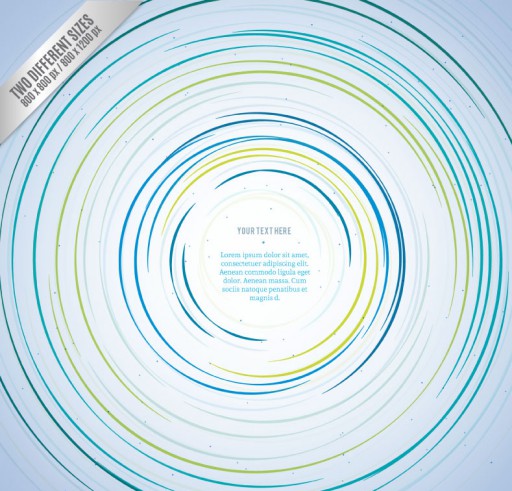 蓝色螺旋圆环背景矢量素材16素材网精选