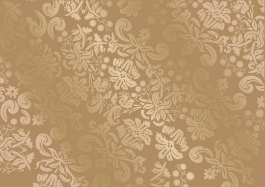 华丽金色花纹绸布背景矢量素材16图库网精选