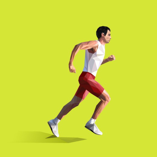 抽象跑步男子设计矢量素材素材中国网精选