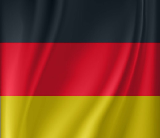 被风吹拂的德国国旗矢量素材素材天