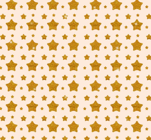 金粉星星无缝背景矢量素材16设计网
