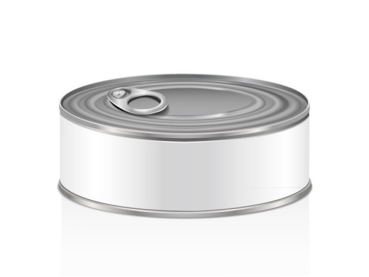 白色罐头盒设计矢量素材普贤居素材