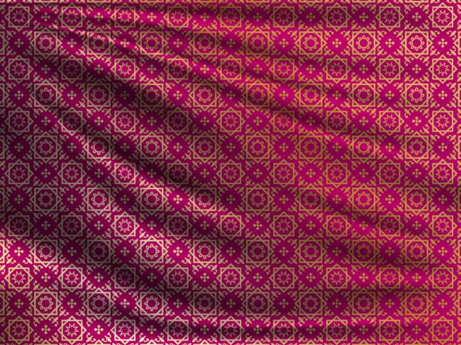 华丽花纹丝绸布料背景矢量素材素材