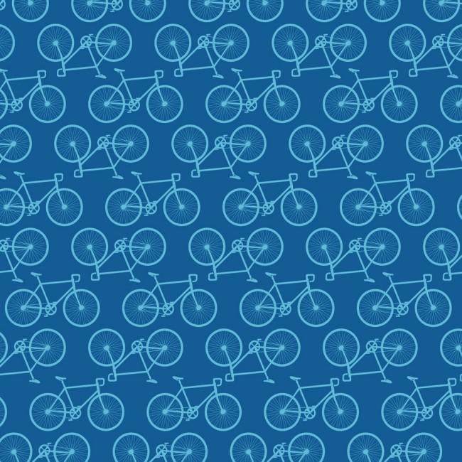 蓝色单车无缝背景矢量素材16图库网精选