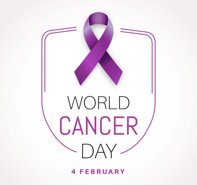 创意世界癌症日紫色丝带矢量素材16素材网精选