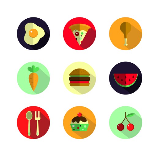 9款美味食物图标矢量图16设计网精选