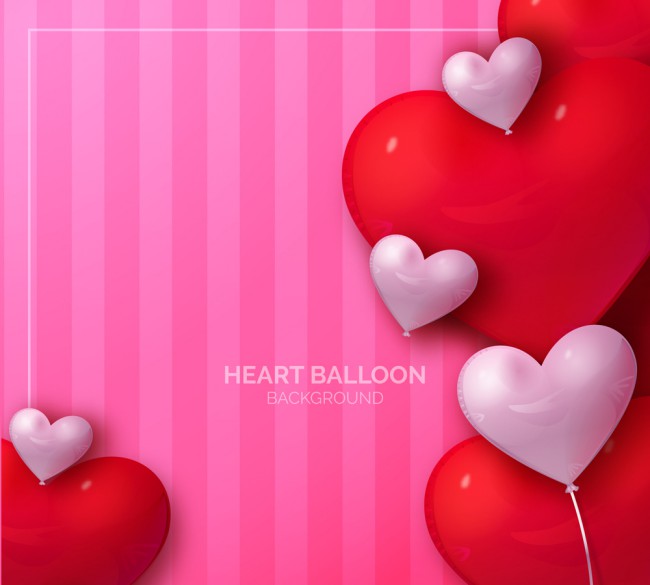 创意爱心气球矢量素材16图库网精选