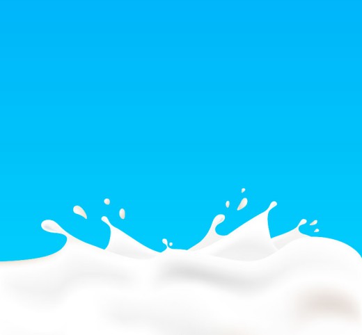 飞溅液态牛奶矢量素材16图库网精选