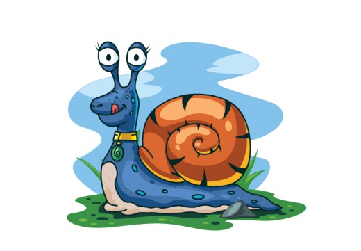 卡通大眼蜗牛矢量素材16设计网精选