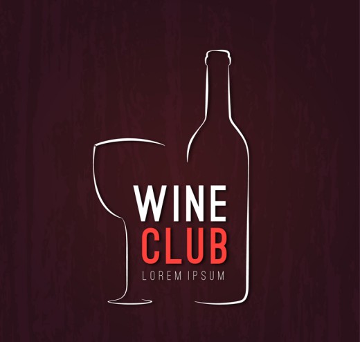 葡萄酒俱乐部海报矢量素材素材中国
