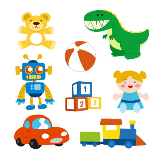 8款可爱儿童玩具矢量素材素材中国网精选