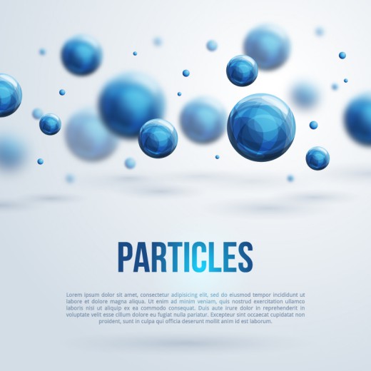 蓝色粒子科技背景矢量素材16设计网
