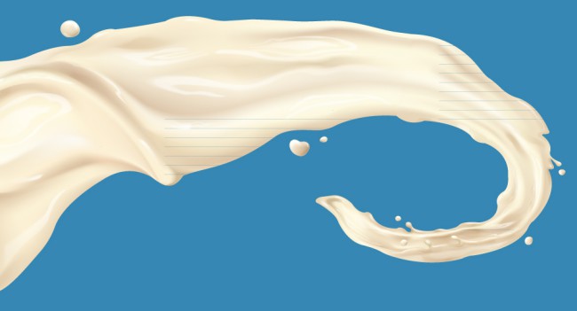 白色动感液态牛奶矢量素材普贤居素材网精选