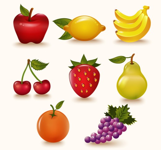 8款新鲜水果设计矢量素材16图库网精选