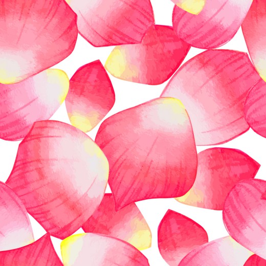 粉红色花瓣无缝背景矢量素材素材天