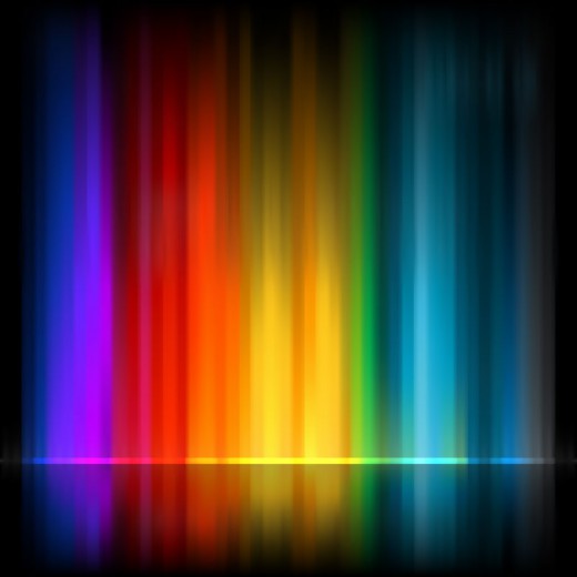 彩虹色光线背景矢量素材普贤居素材
