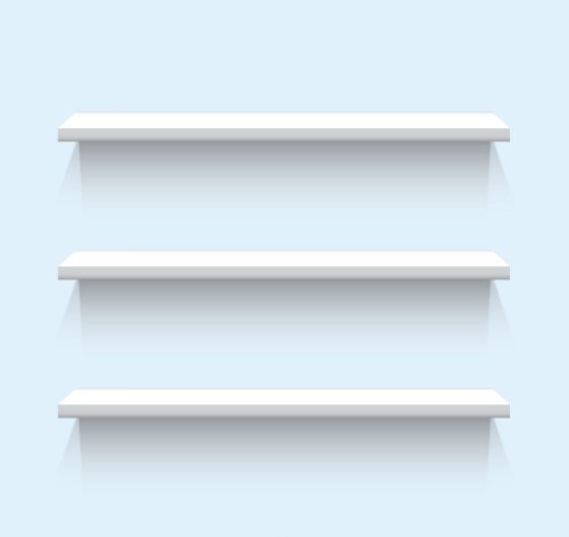 白色置物架设计矢量素材16图库网精选