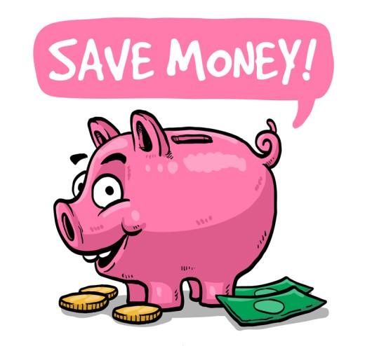 粉色卡通小猪存钱罐矢量素材16设计