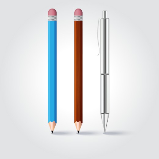 3款创意铅笔设计矢量图16图库网精选