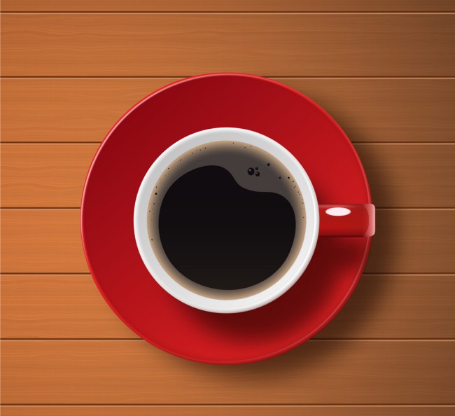 美味咖啡俯视图设计矢量素材16图库网精选
