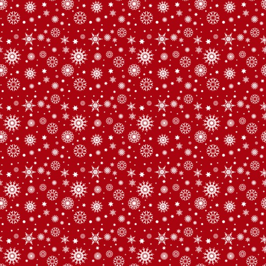 红色小雪花无缝背景矢量图16设计网