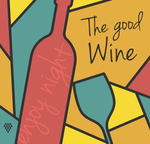 创意葡萄酒海报矢量素材16设计网精选