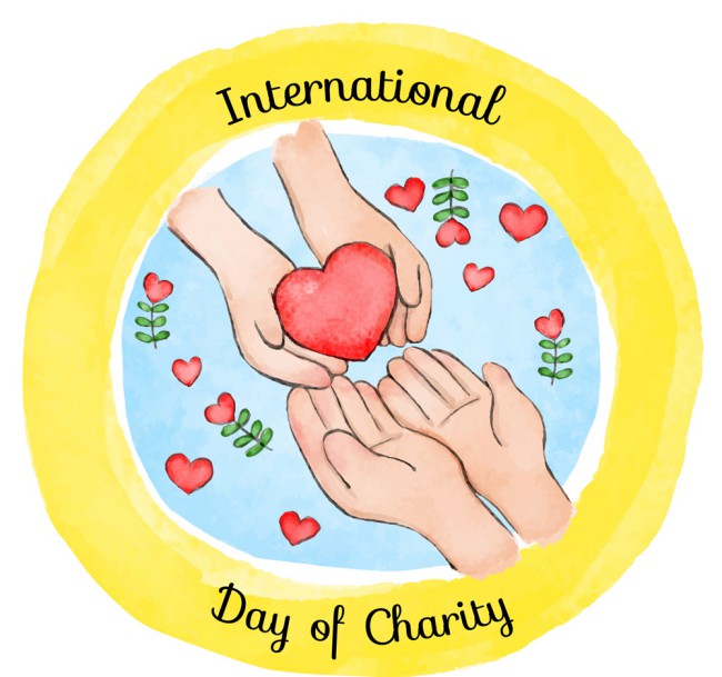 彩绘国际慈善日交换爱心的手臂矢量图16设计网精选