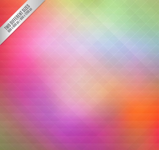 彩色菱形格背景矢量素材16素材网精选