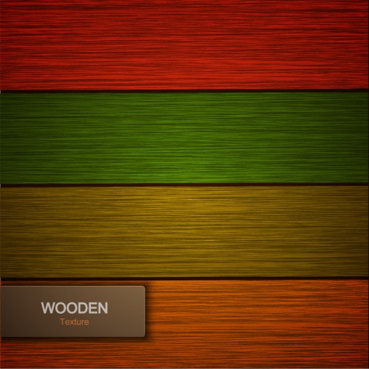 4种彩色木板背景矢量图16图库网精选