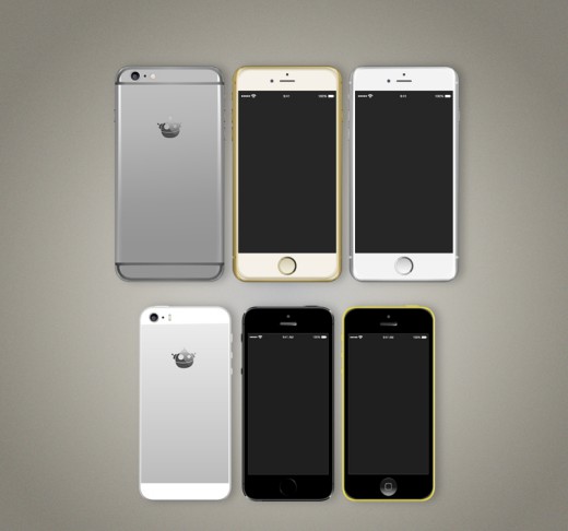 6款精美iphone6手机设计矢量图16图
