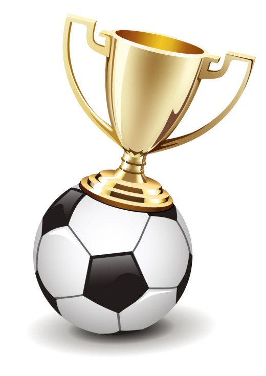 精美奖杯与足球设计矢量素材16设计网精选