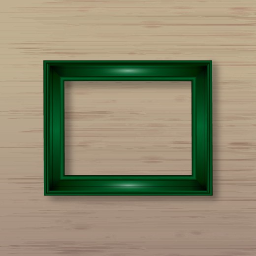 绿色质感相框设计矢量素材普贤居素材网精选