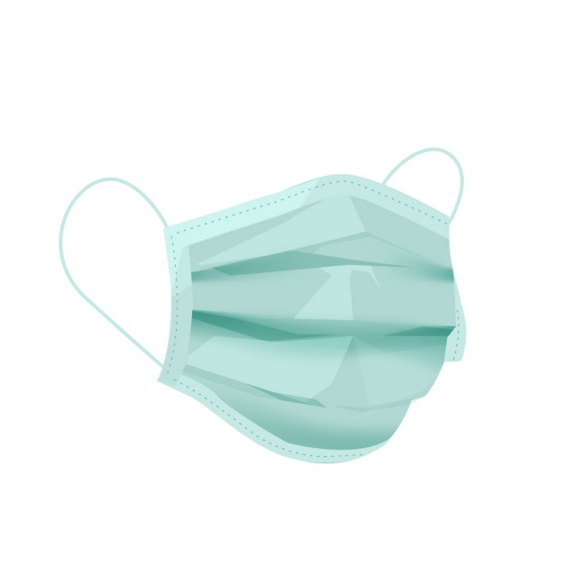 创意蓝色医用口罩设计矢量图素材中国网精选