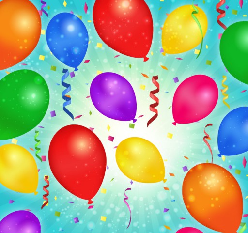 缤纷节日气球矢量素材16设计网精选