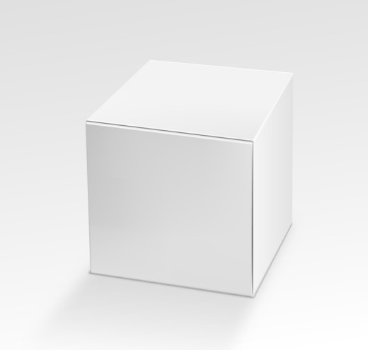 空白立体方纸纸盒矢量素材16设计网