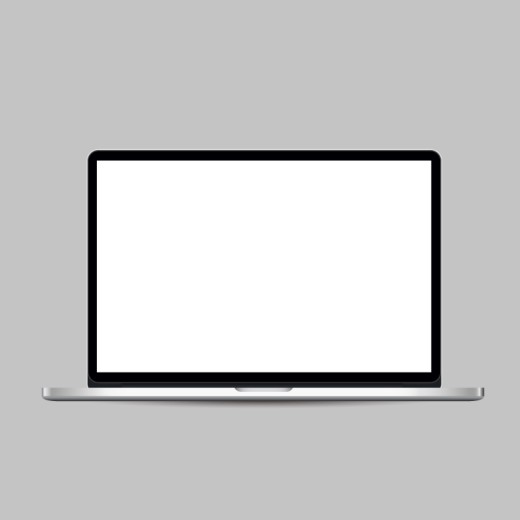 苹果超薄mac pro笔记本电脑矢量素