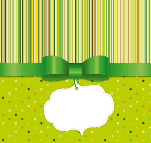 绿色蝴蝶结装饰背景矢量素材16素材网精选