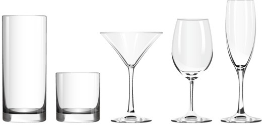 5款精美玻璃杯设计矢量素材普贤居素材网精选