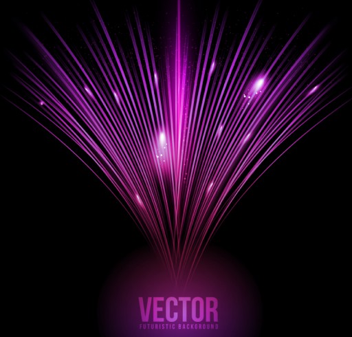 紫色光效背景矢量素材普贤居素材网