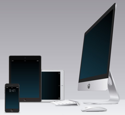 5款苹果产品设计矢量素材普贤居素材网精选
