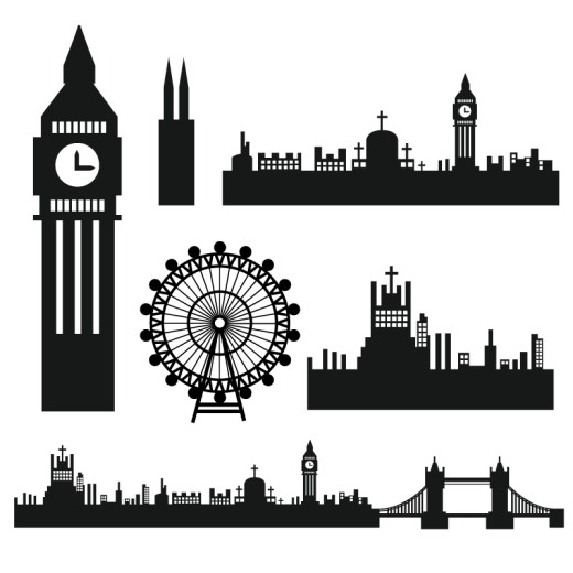 6款伦敦著名建筑剪影矢量素材16图