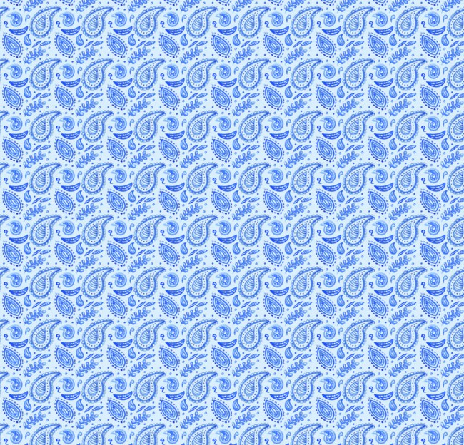 蓝色水滴形花纹无缝背景矢量素材16图库网精选