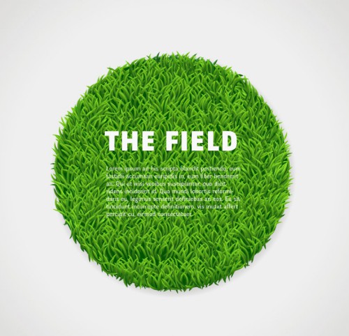 圆形绿色草坪矢量素材素材中国网精