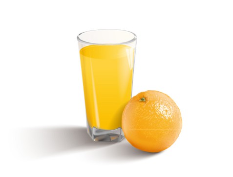 橙子与橙汁设计矢量素材16素材网精选