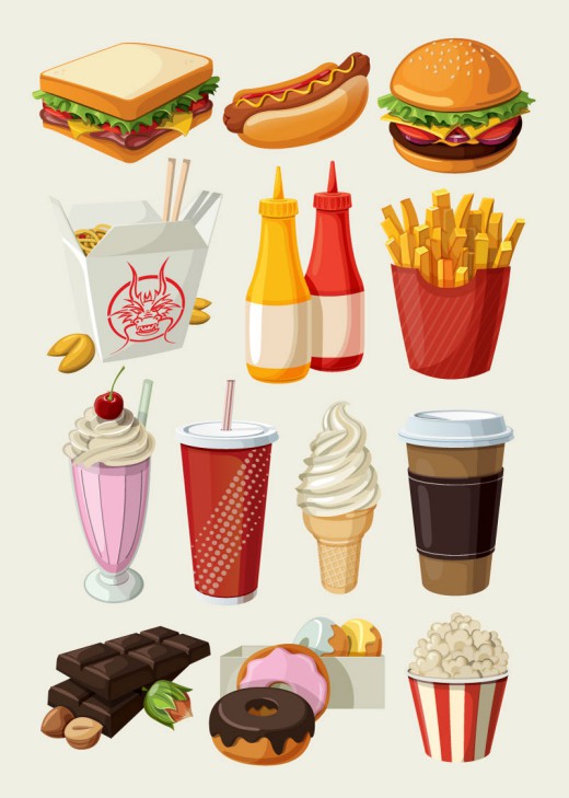 13款美味快餐零食设计矢量素材16图