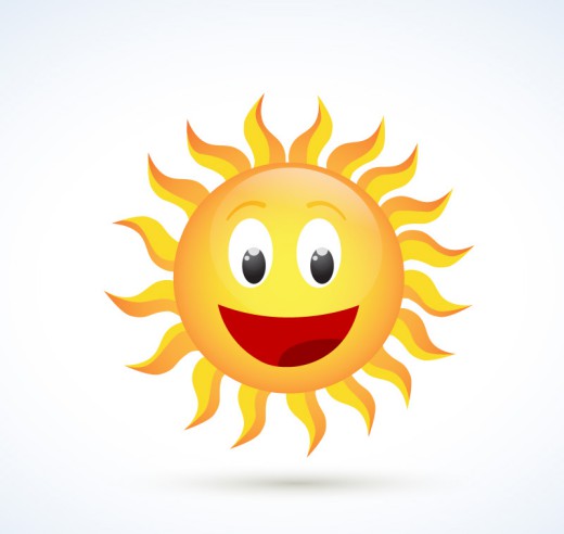 快乐太阳设计矢量素材16图库网精选